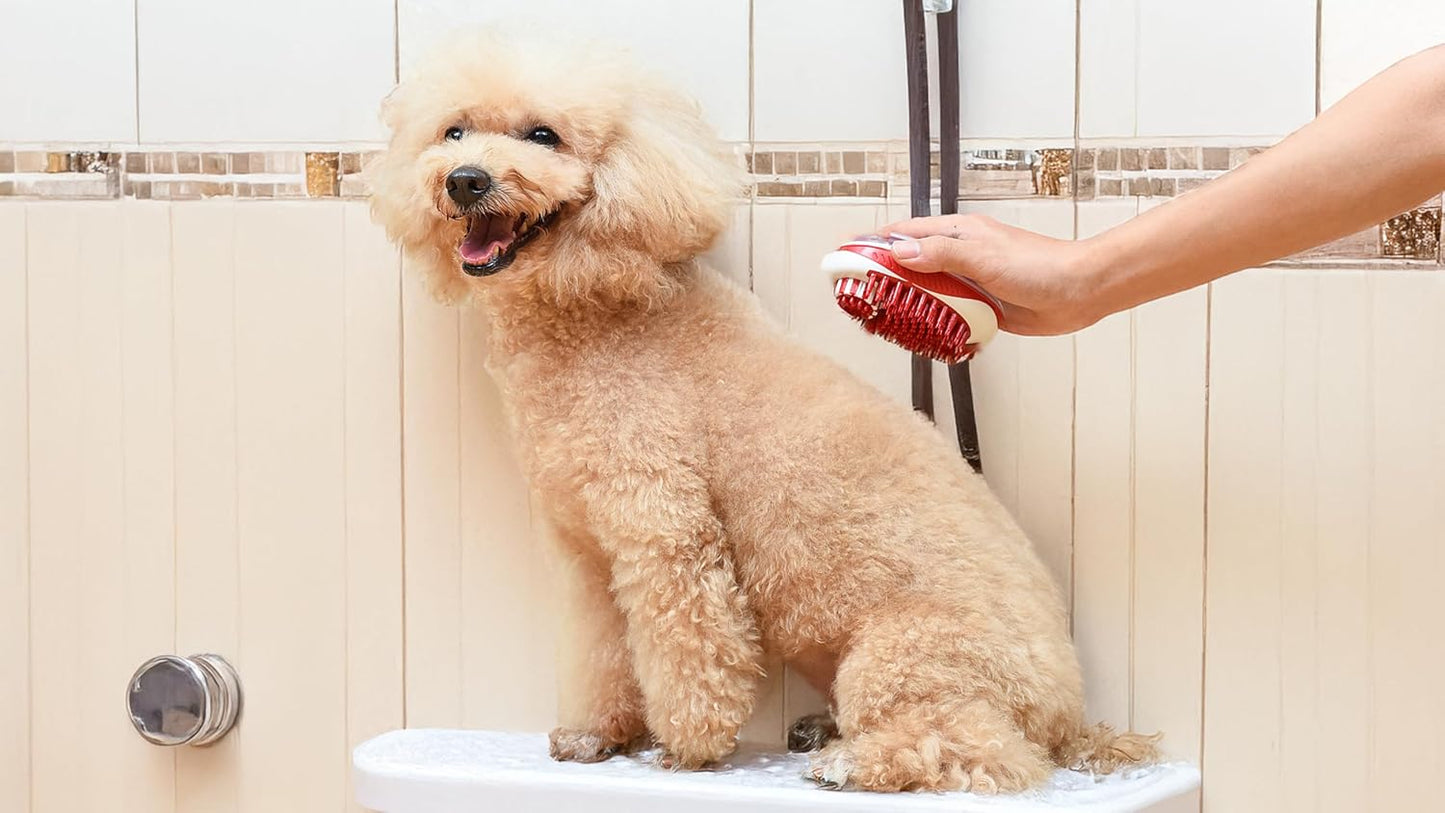 CHI for Dogs Rubber Fur Accumulator Brush, Dog Grooming Tool for Removing Loose Hair and Lint from Coats Furniture Clothing and Car Seats, Flexible Rubber Bristles, Easy Clean Grooming Brush