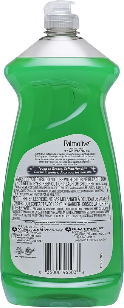 Palmolive Essential Clean Dishwashing Liquid Dish Soap, Original - 28 fluid ounce