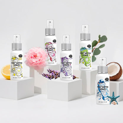 Clean-n-Fresh Toilet Spray, 8.5 Fl Oz Variety Pack of 5 - Citrus, Hibiscus, Lavender, Eucalyptus, Beach Coco, Travel Essentials Bathroom Odor Elimination, Air & Toilet Freshener, Each 1.7 Fl Oz