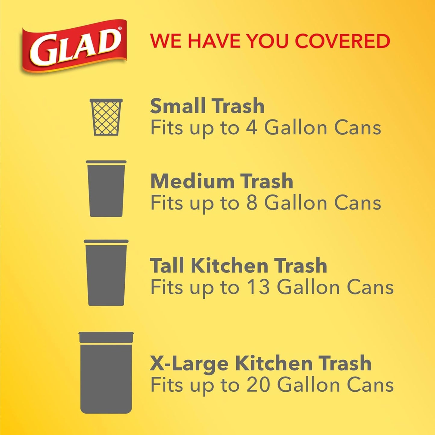 Glad Small Trash Bags 4 Gallon, Febreze Cherry Blossom Garbage Bags, Odor Resistant with Drawstring, 34 Count