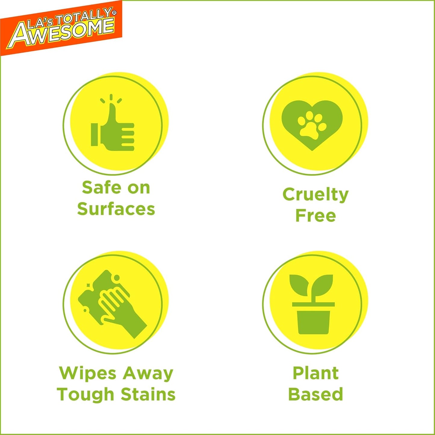 La's Totally Awesome Daily Kitchen Cleaner Spray, For Sink, Cooktop, Oven and more, Plant-Derived Formula, 32 Fl Oz (Pack of 4)