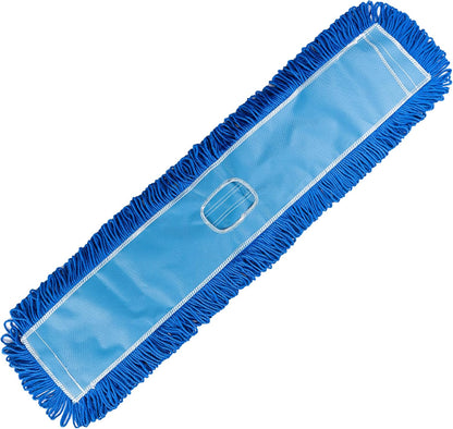 Matthew Cleaning 24'' Industrial Strength Cotton Dust Mop Refill Washable Replacement Heads for Residential & Commercial Use Fit Standard Dust Mop Frames, Hardwood, Laminate, Concrete Floors 3 Pack