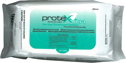 Parker Labs 48-40 Protex Disinfectant Textured Wipes - 6.5" X 6" (Pack of 60 Wipes) (48121)