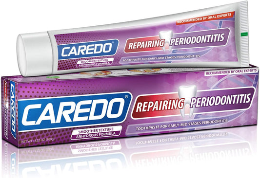 CAREDO Gum Toothpaste for Periodontitis, Gum Repair for Receding Gums, Gum Disease & Gingivitis Treatment, Periodontal Disease Treatment for Gum Health, Gum Disease Repair Bad Breath Toothpaste 3.52OZ