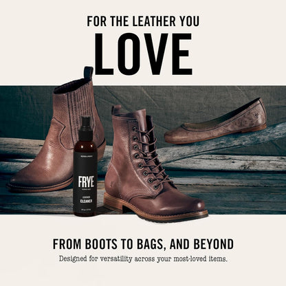 Frye Instant Leather Cleaner – Deep Clean for Leather | Non-Toxic, Made in USA | Gently Lifts Dirt from Shoes, Boots, Couches, Purses, Bags & More