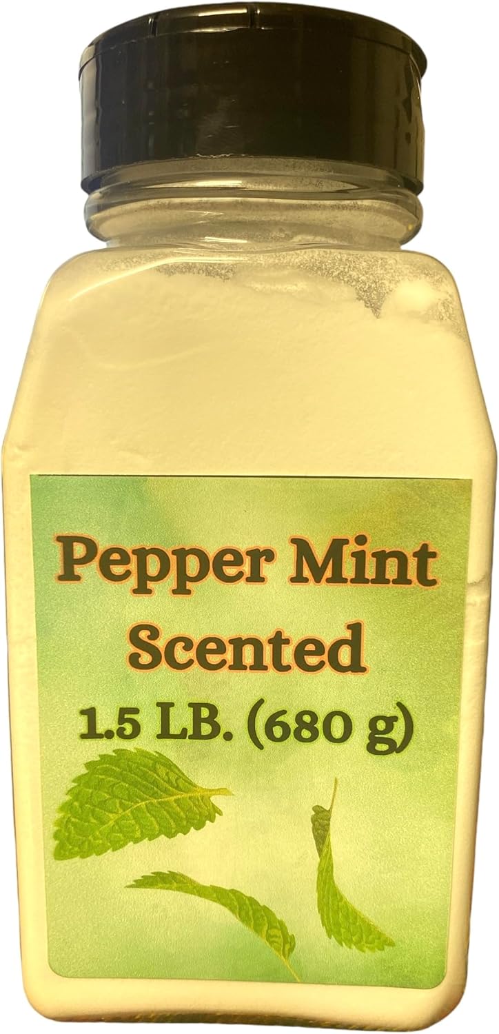 Eleganceinlife Peppermint Scented Carpet and Room Deodorizer with Baking Soda, 1.5 LB (680 g) Each - Fresh Mint, Odor Neutralizer, Pack of 2