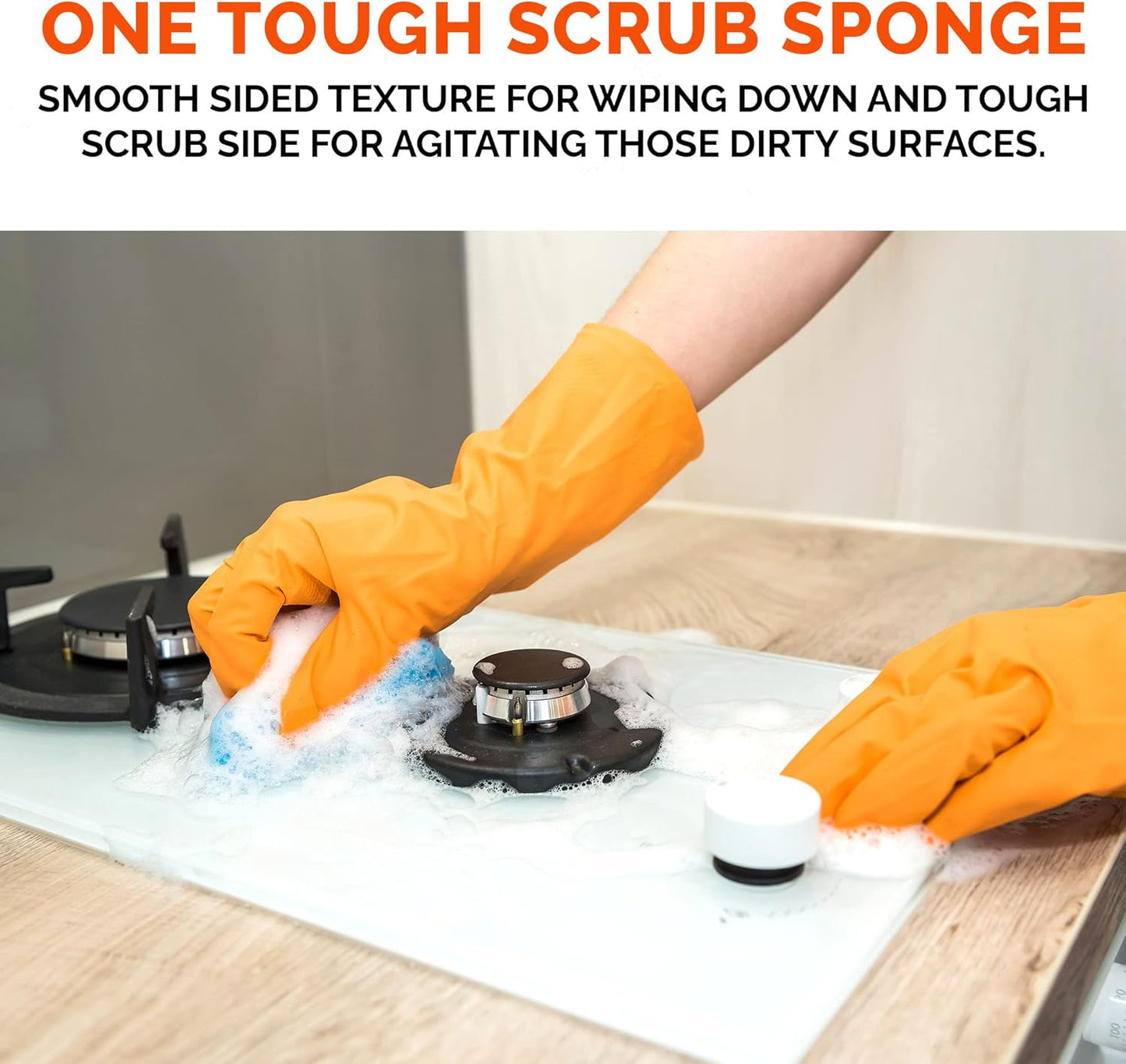 BAR KEEPERS FRIEND Cleanser Trio - Mega Bundle (21 Oz Cleanser and Polish Powder | 26 Oz Liquid Soft Cleanser | 13 Oz Cooktop Cleaner) Plus 1 Foxtrot Microfiber Towel and 1 Microfiber Scrubber Sponge