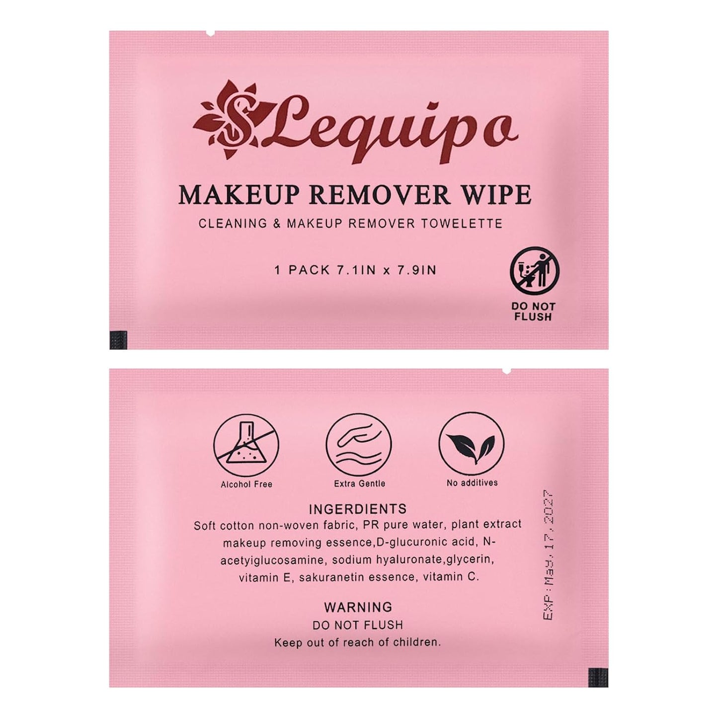 200 pcs Makeup Remover Wipes Bulk Individually Wrapped