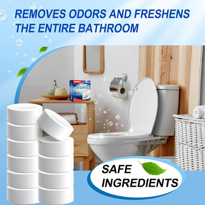 Automatic Toilet Bowl Cleaner Tablets,Bleach Descale&Deodorize-Tank Drop-In Tablets for Stain&Limescale Removal, Fresh Scent, Septic-Safe, Compatible with effective Works with Toilets-easy to use