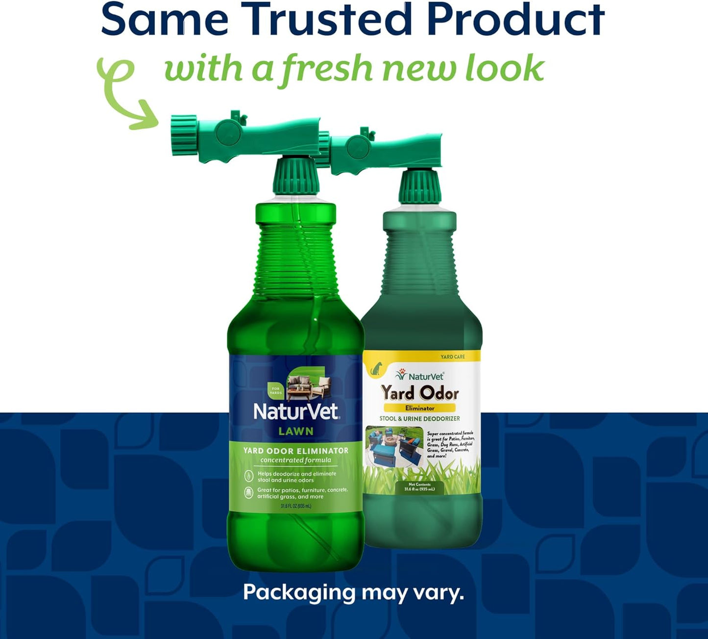 NaturVet – Yard Odor Eliminator Plus Citronella Spray – Eliminate Stool and Urine Odors from Lawn and Yard – Designed for Use on Grass, Patios, Gravel, Concrete & More – 64oz Refill (No Hose Nozzle)