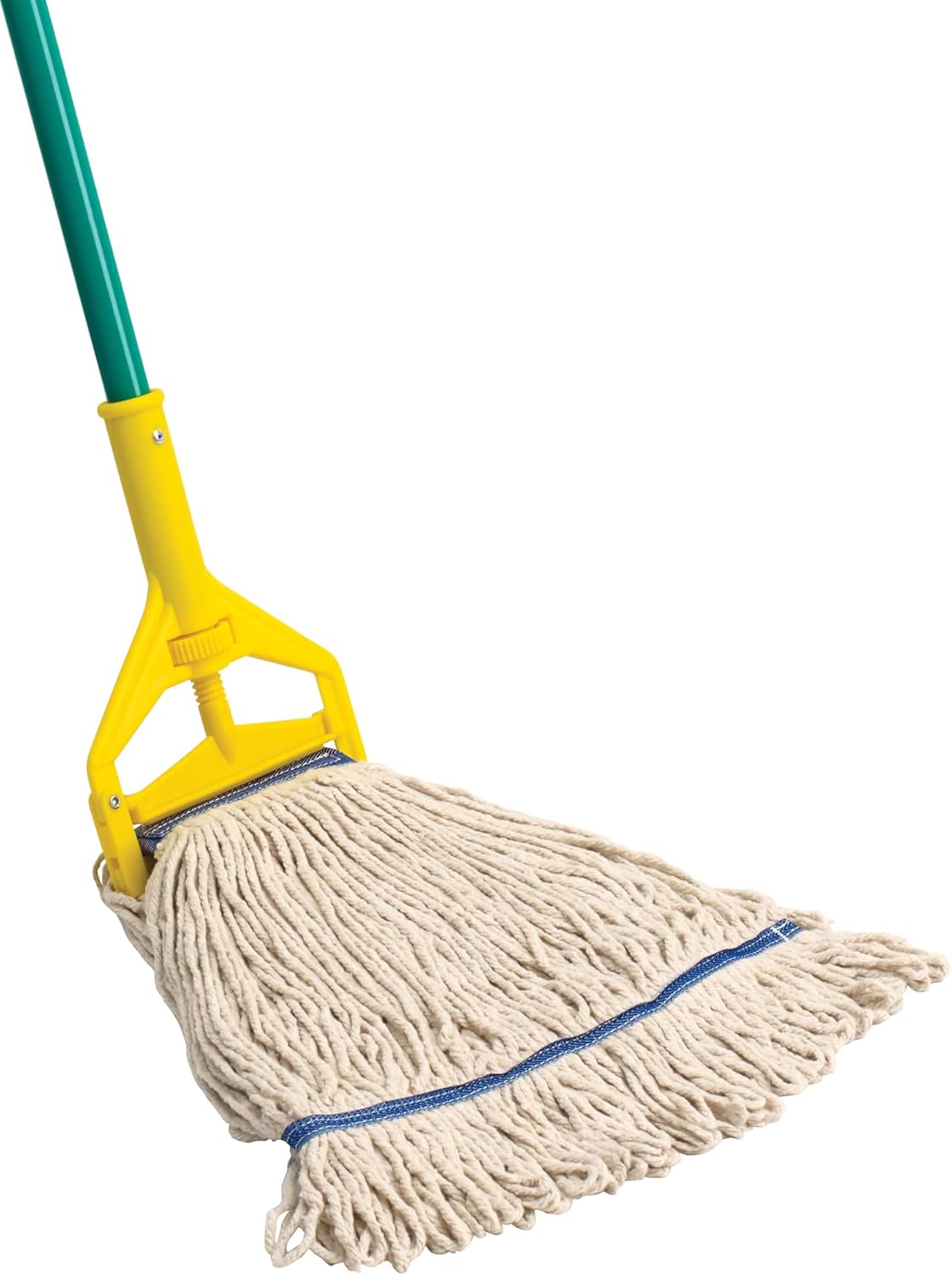 Winco Poly-Cotton Blend Commercial Mop Head, Cut End, 24 Ounce, White