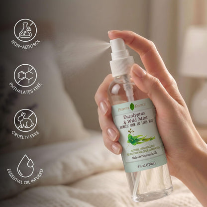 Lavender Room and Pillow Spray, Natural Aromatherapy Sleep Spray with Lavender Essential Oil for Relaxation, Fabric & Bedding Mist, Non-Aerosol Odor Neutralizer
