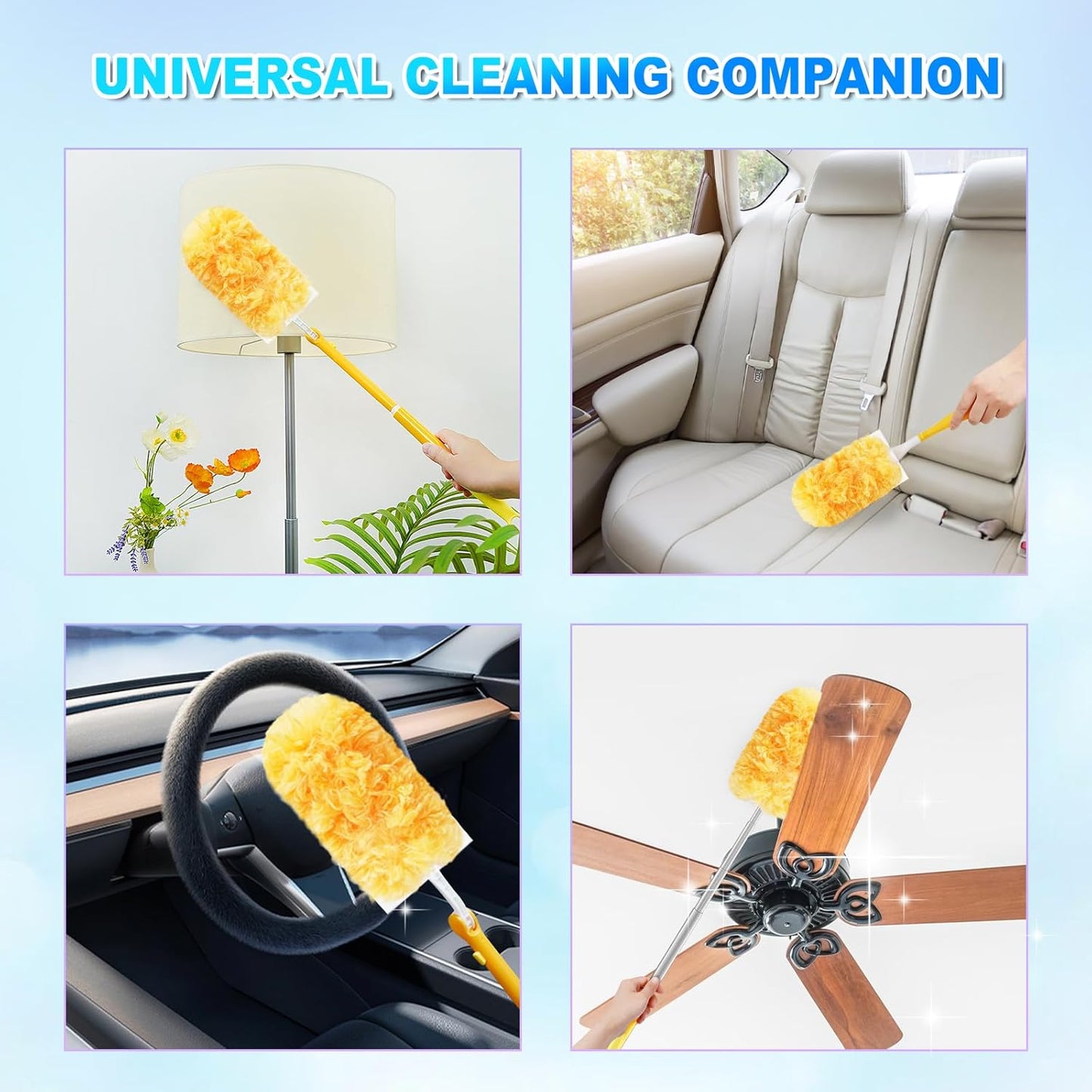 20 Count Duster Refill Compatible with Swiffer Hand Duster, Lavender Flavor Disposable Heavy Duty Duster Refills, Dusters Refills for Cleaning, Blinds & Ceiling Fan (Handle is Not Included)