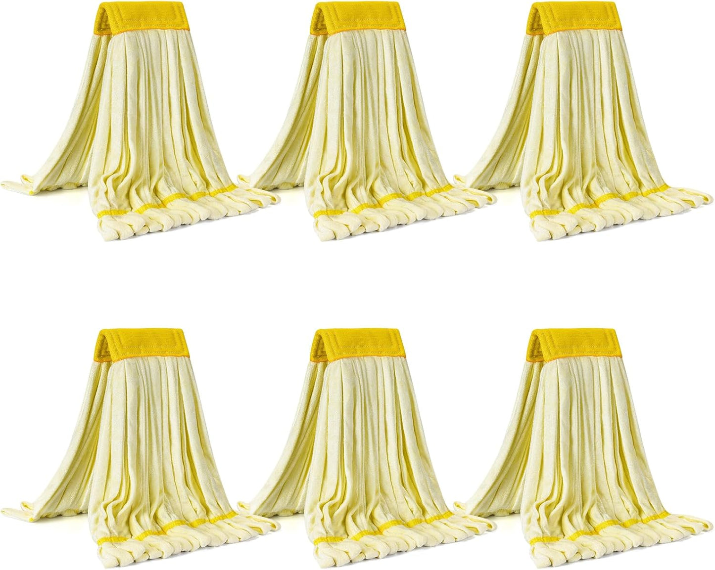 Matthew Cleaning Microfiber Tube Mop(Meduim,Blue,3Pack) Heavy Duty Mop Head Replacement,Excellent Absorbency,Premium launderability,Reusable,Loop end for Home,Commercial&Industrial Use