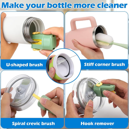 Palksky Water Bottle Cleaning Brush Kit, Brush and Straw Cleaner for Owala, 5 PCS