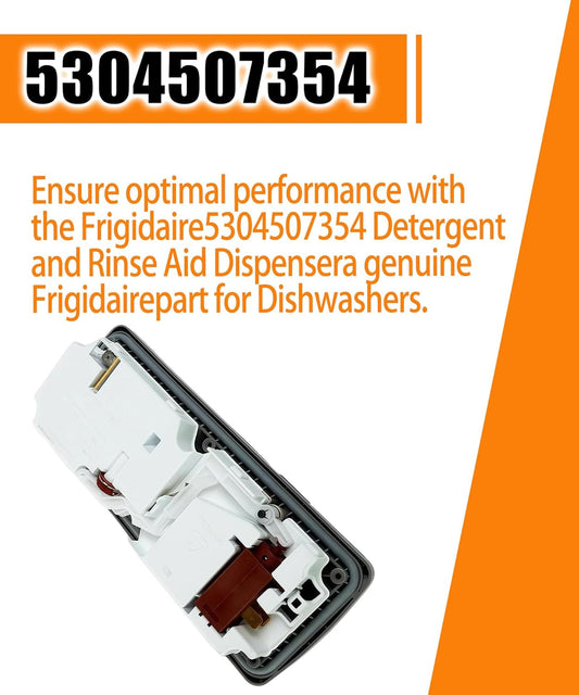 5304507354 Detergent and Rinse Aid Dispenser for Dishwashers kit Fits For Frigidaire,Electrolux, Kenmore,Replacement 154452704,154542104,154542107,154574405,154574406,154860103 Etc