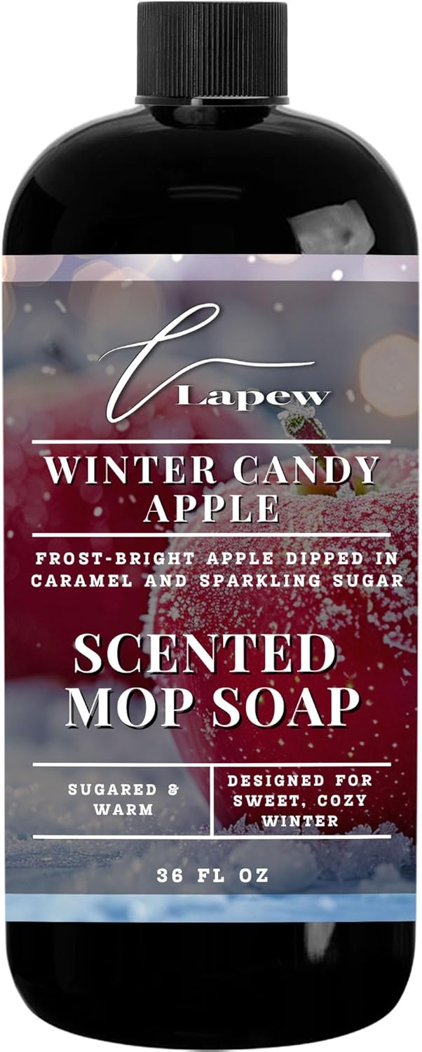 Lapew Santal Scented Mop Soap - Luxury Floor Cleaner Concentrate for Mopping Tile, Laminate, Vinyl & Hardwood | Streak-Free, Low-Foam | 36 oz - Colors B