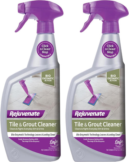 Rejuvenate Bio-Enzymatic Scrub Free Tile and Grout Cleaner Lightens and Brightens Every Time (32oz)