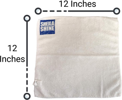 2 x 10oz Sheila Shine Stainless Steel Cleaner and Polish w/ Microfiber Cloth - Cleans, Polishes & Protects Kitchen Appliances, Refrigerators, Sinks, Ovens & Grills - Stainless Cleaner for Appliances