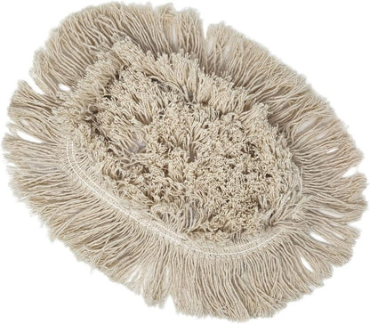 Turkey Creek Essentials 10 Inch x 6.5 Inch Wedge Dust Mop Refill for Industrial, Home & Commercial Use, Washable Natural Cotton for Standard 8" Frame