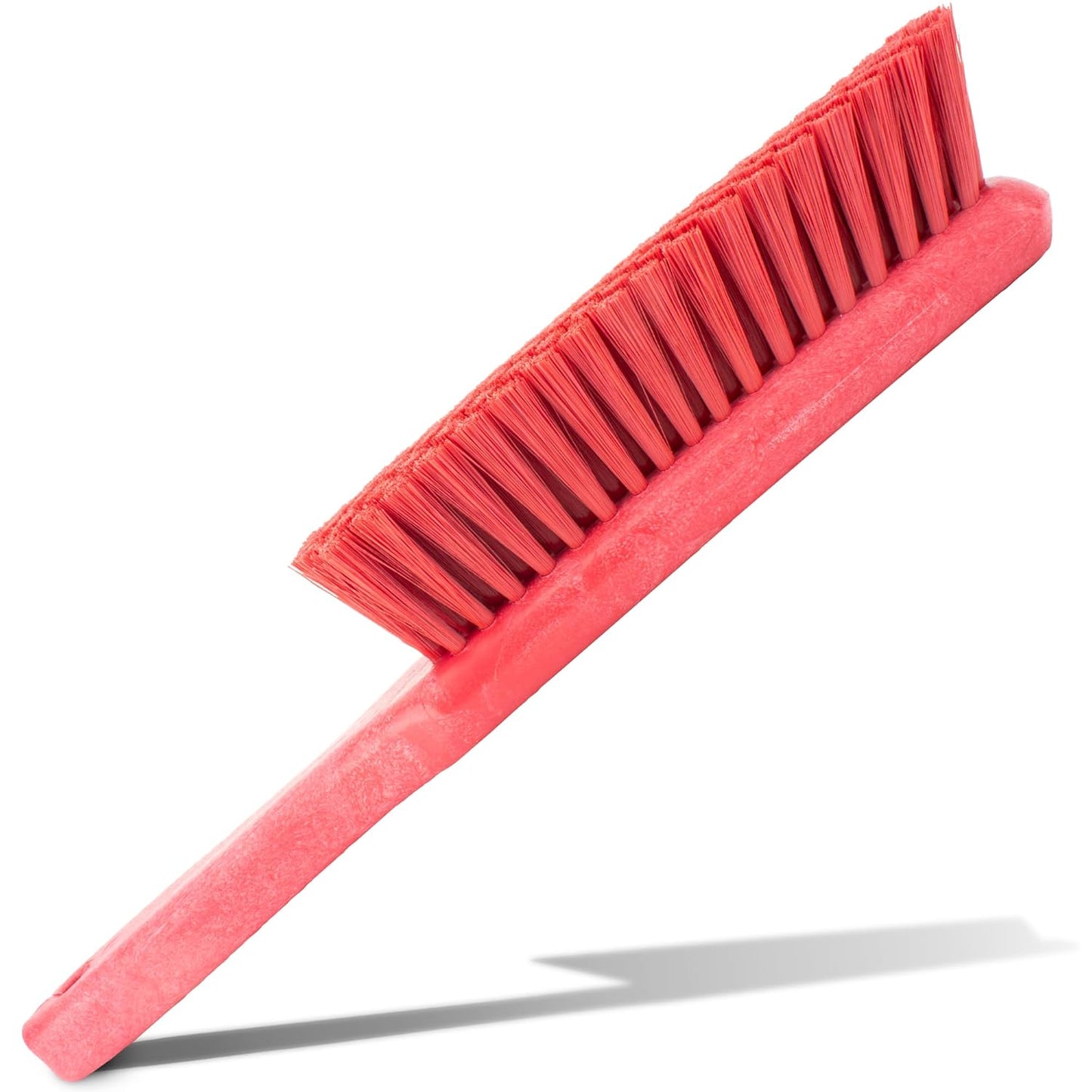 SPARTA Handheld Soft Counter Brush 8 Inch Bristle Span, Multi-Use Dust Brush with 5 Inch Handle for Tables, Countertops, and Delicate Surfaces, Polyester, Orange