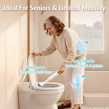 20 Count Electric Toilet Refill Pads, Disposable Toilet Brush Heads Refills for Bathroom Cleaning, Only Compatible with AIR U+ Electric Brush