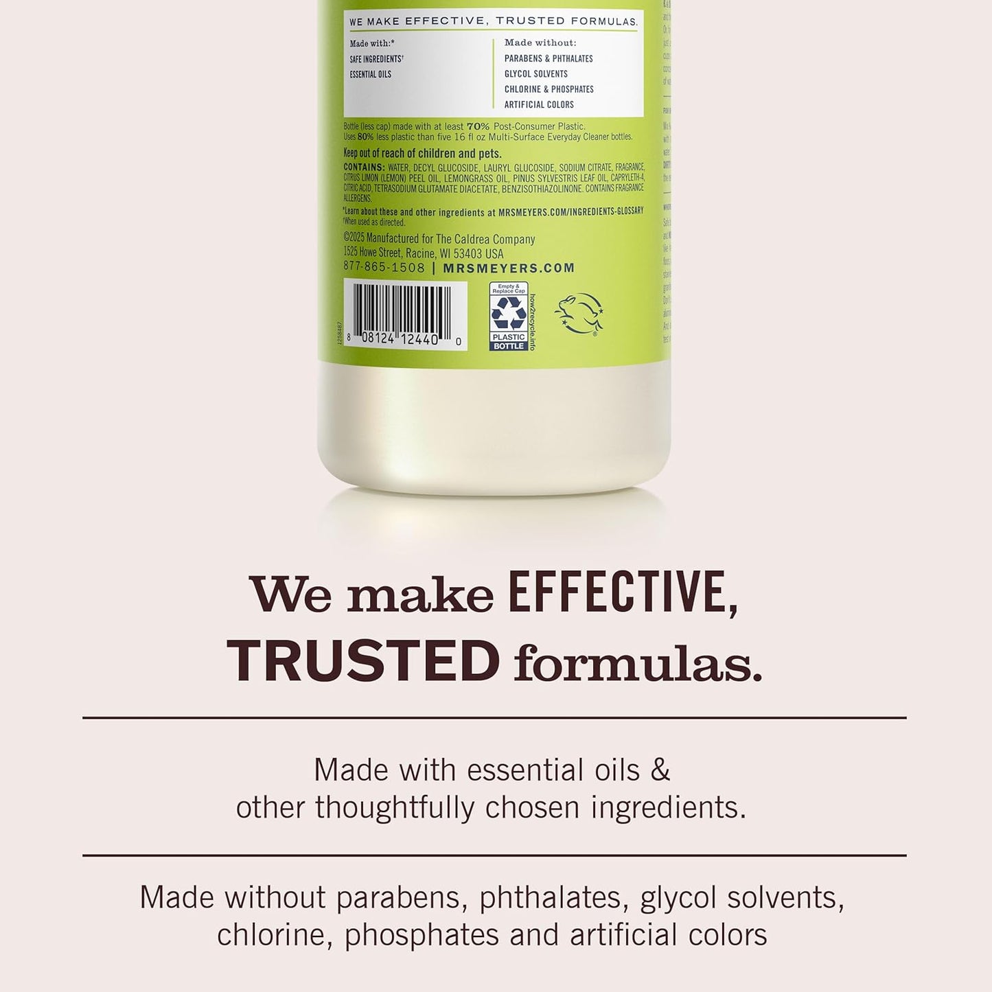 MRS MEYER'S Lemon Verbena Multi Surface Concentrate, 32 FZ