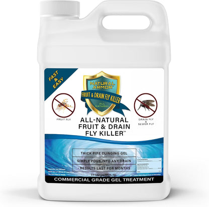 Fruit Fly & Drain Fly Killer - Commercial Gel Treatment – Eliminates Fly & Gnat Infestations - 1 Gallon