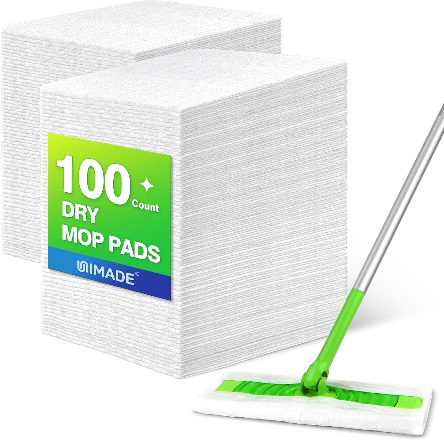 UNIMADE Dry Sweeping Cloths, 52 Count Mop Refill Compatible with Swiffer Sweeper - Disposable Duster Refills Mops for Cleaning Hardwood Floor Dust