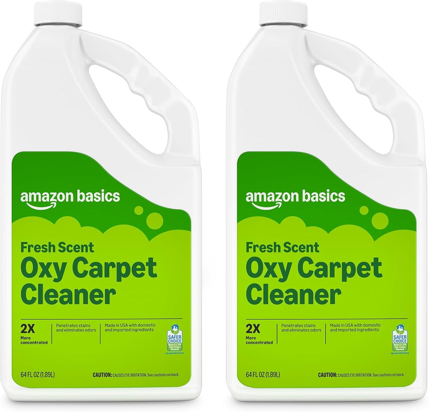 Amazon Basics Pet Stain & Odor Remover, Deep Cleaning Carpet Shampoo, Concentrated Formula, Eliminates Odors, Pet-Safe, Fresh Scent, 64 fl oz