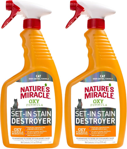 Nature's Miracle Just for Cats Oxy Stain and Odor Remover, 24 fl oz