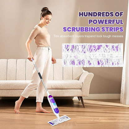 42 Count Disposable for Swiffer Wet Pads Refill Replacement for Swiffer WetJet Spray Mop, Extra Strong Dirt Locking and Water Absorbent, Powerful Stain Removal