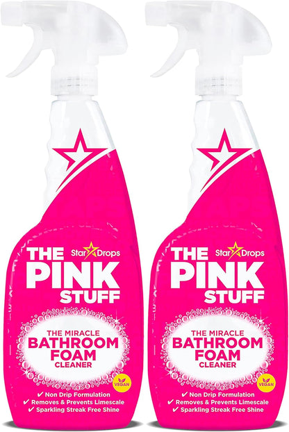 Stardrops - The Pink Stuff - Miracle Bathroom Foam Cleaner 750ml - Baths, Tiles, Soap Scum, Limescale, Streak Free