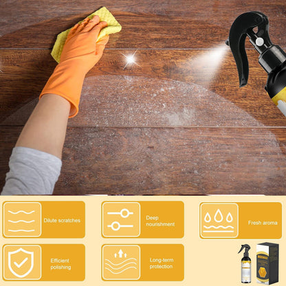 VOYOCUGE 2PCS Natural Beeswax Care Spray & Restorer, Natural Beeswax Spray For Wood, For Living Room, Kitchen, Furnishings and Wooden Floors