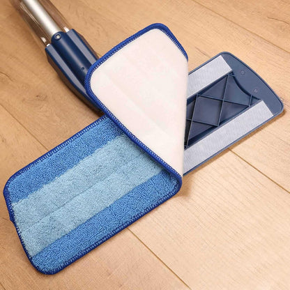 16.5 inch Mop Pads Refills, 3 Pack Microfiber Reusable Replacement Mop Pads Flat Replacements Heads for Wet Or Dry Floor Cleaning and Scrubbing, Grey Tassel Cloth