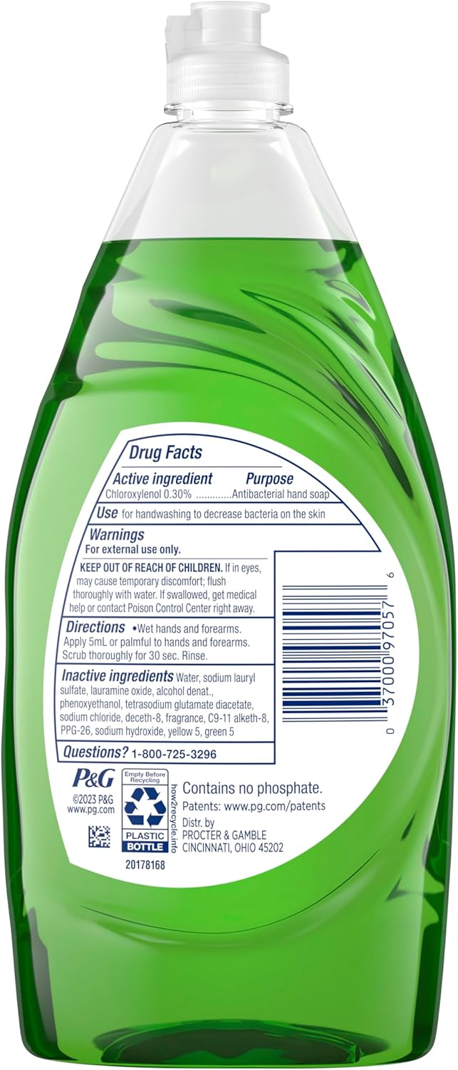 Dawn Dishwashing Liquid, Original Scent, 38 fl oz
