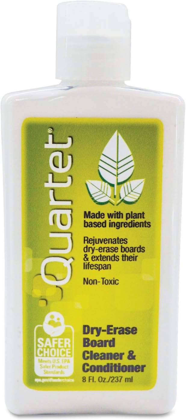Quartet Dry Erase Board Cleaner Spray, Non-toxic, 17fl.Oz/503ml Whiteboard Cleaning Bottle (550)