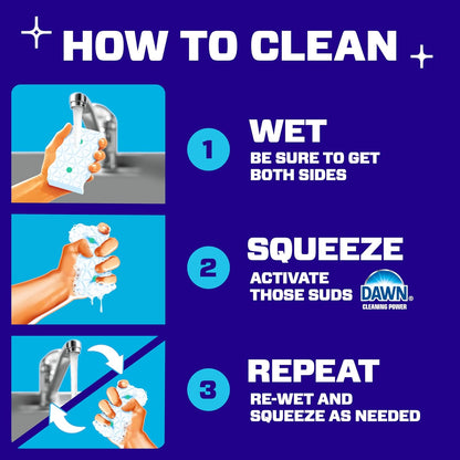 Mr. Clean Magic Eraser Foaming Sponge, All Purpose Cleaner, Dawn Cleaning Power, Wall, Sneaker, Oven Cleaner, Kitchen, Bathroom, Shower Cleaning Supplies, Scrubber, Ultra Foamy, 5ct