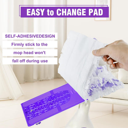 60 Pack Power Mop Refill Pads for Swiffer Power Mop, Disposable Spray Wet Pads Refill for Swiffer PowerMop Multi-Surface Mopping Pad Refills,Mop Head Replacement for Floor Cleaning