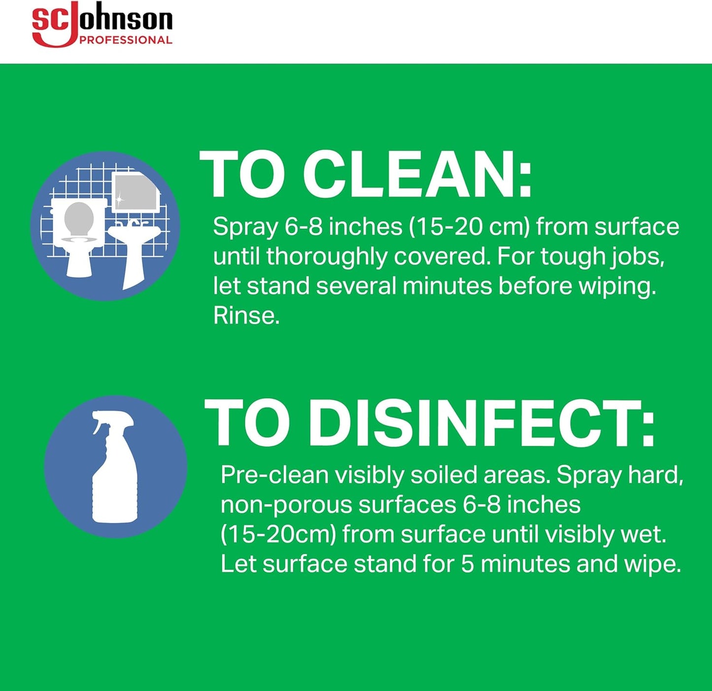 SC Johnson Professional Scrubbing Bubbles Disinfectant Restroom Cleaner, 128oz / Case Qty 4