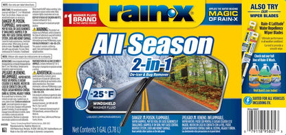 All Season -25°F 2-in-1 De-Icer & Bug Remover Windshield Washer Fluid - 1 Gallon