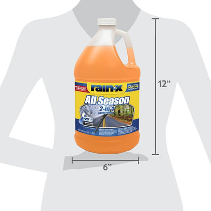 All Season -25°F 2-in-1 De-Icer & Bug Remover Windshield Washer Fluid - 1 Gallon