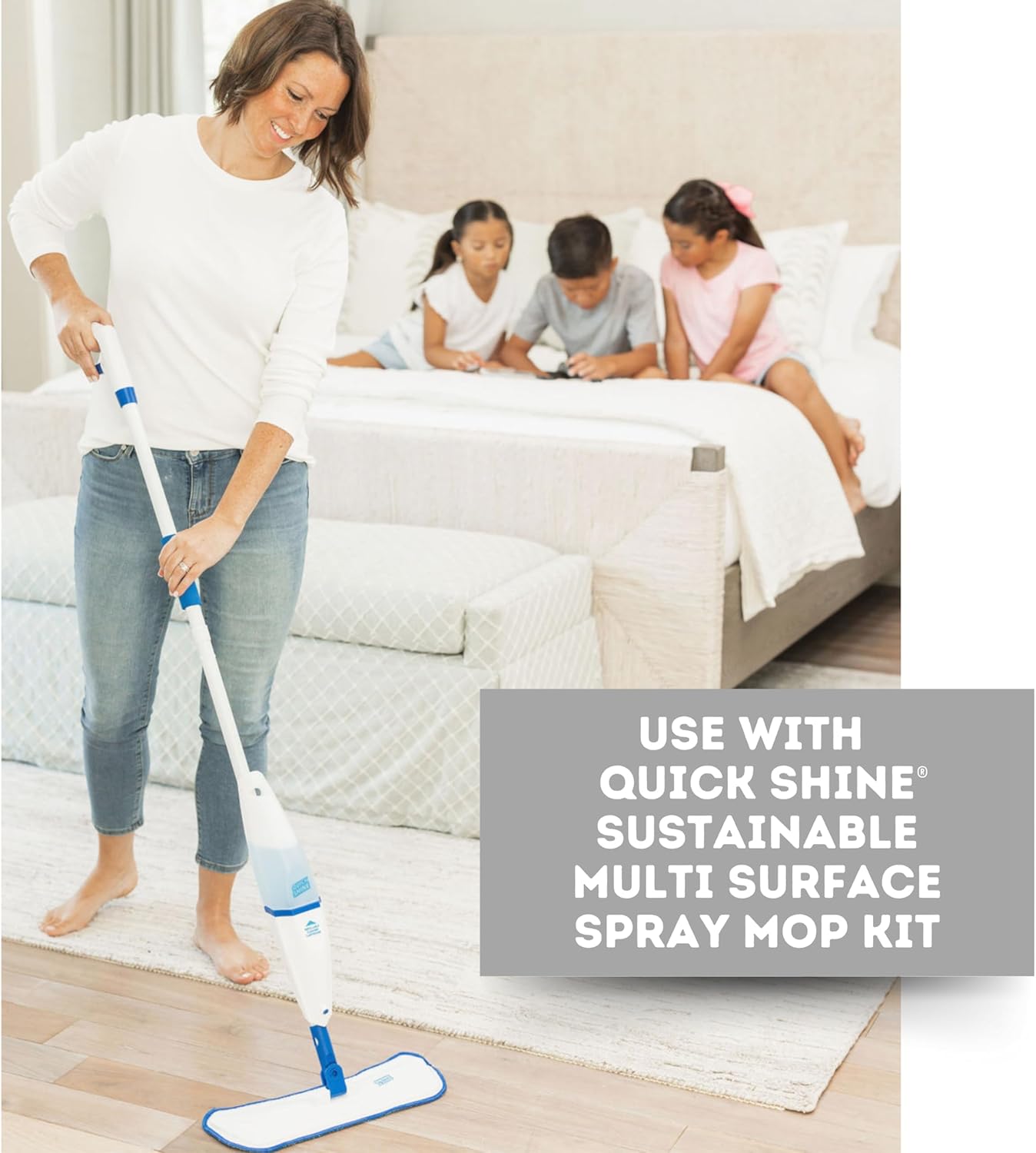 Quick Shine Hard Surface Pet Floor Cleaner 27 oz, 2Pk | Ready to Use, Removes Dirt, Streak Free, No Rinse | Hardwood, Laminate, Luxury Vinyl Plank LVT, & Tile | Safer for Kids, Pets & Our Environment