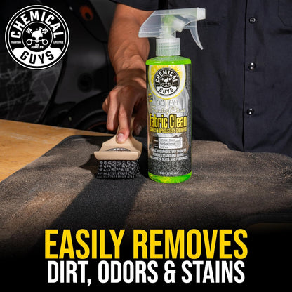 Chemical Guys Foaming Citrus Fabric Clean Carpet & Upholstery Cleaner - Car Carpet Cleaner Spray for Seats and Floor Mats, Removes Stains &Odors, Safe for Cars, Home and Office, 16 oz Citrus Scent