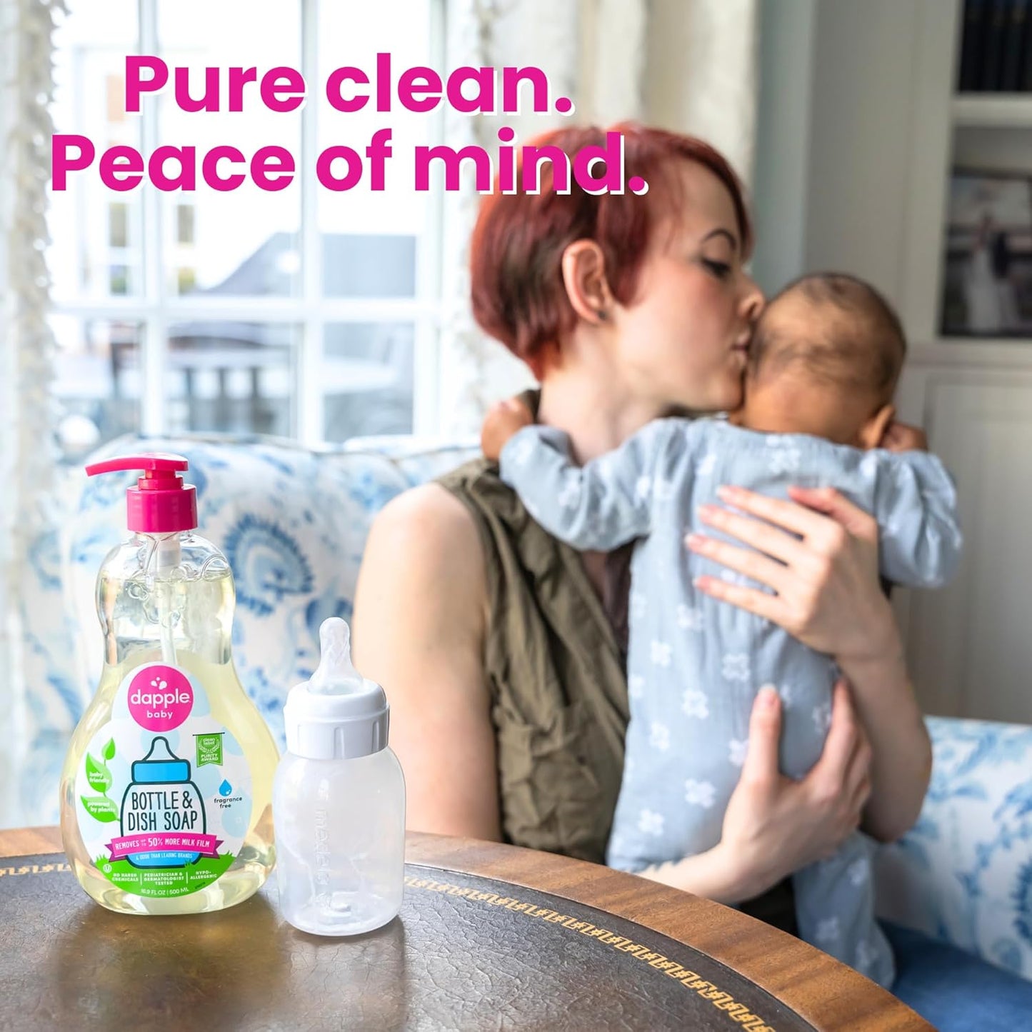 Dapple Baby Bottle & Dish Soap, Fresh Citrus, Plant Powered, Hypoallergenic, Baby Bottle and Dish Liquid, 16.9 fl oz, 1 Count