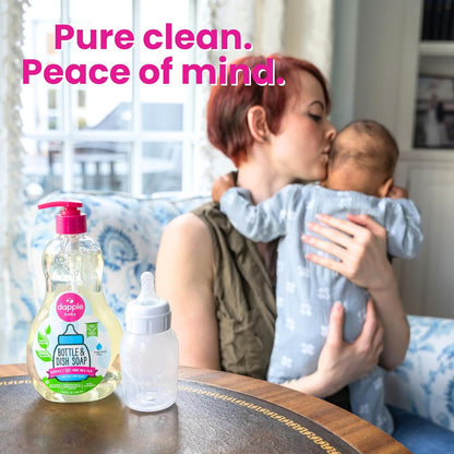 Dapple Baby Bottle & Dish Soap, Fresh Citrus, Plant Powered, Hypoallergenic, Baby Bottle and Dish Liquid, 16.9 fl oz, 1 Count