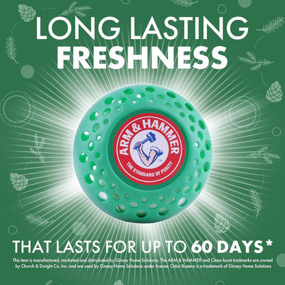 Arm & Hammer OdorBusterz® Odor Eliminator Balls, Clean Burst, 10 Count – Baking Soda Odor Control for Closets, Drawers, Hampers & Small Spaces