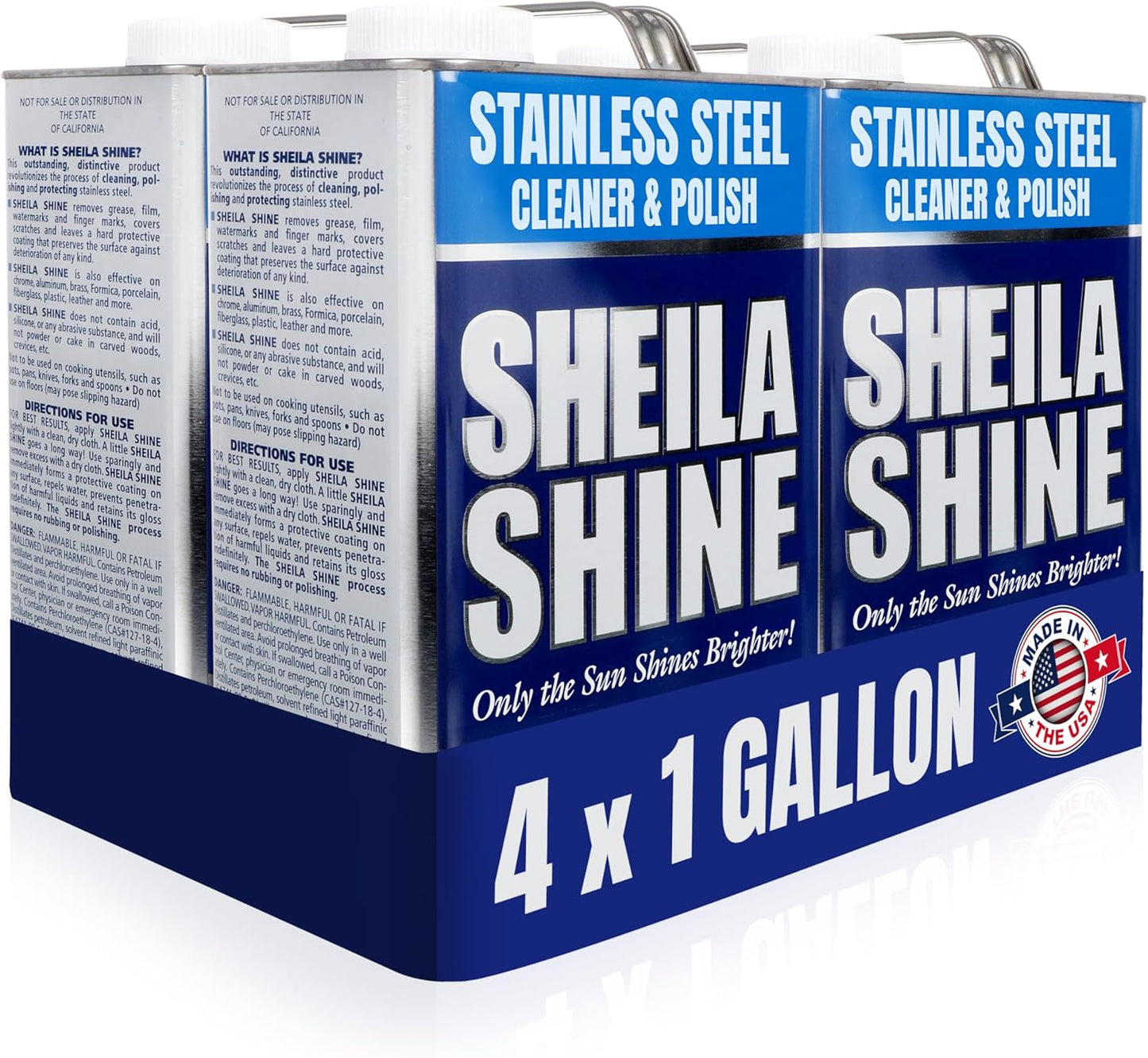 Sheila Shine 12 x 10oz Stainless Steel Cleaner and Polish With Cloth - Cleans, Polishes & Protects Kitchen Appliances, Refrigerators, Sinks, Ovens & Grills - Stainless Steel Fridge Cleaner