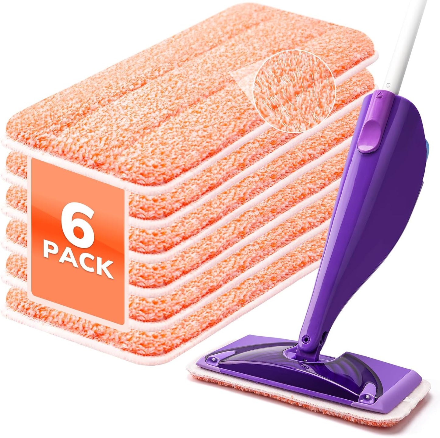 AIR U+ Disposable Mop Pad Refills for Swiffer Wet Jet Mops, Thickned and Absorbent Wet Pads Refill, 60 Count