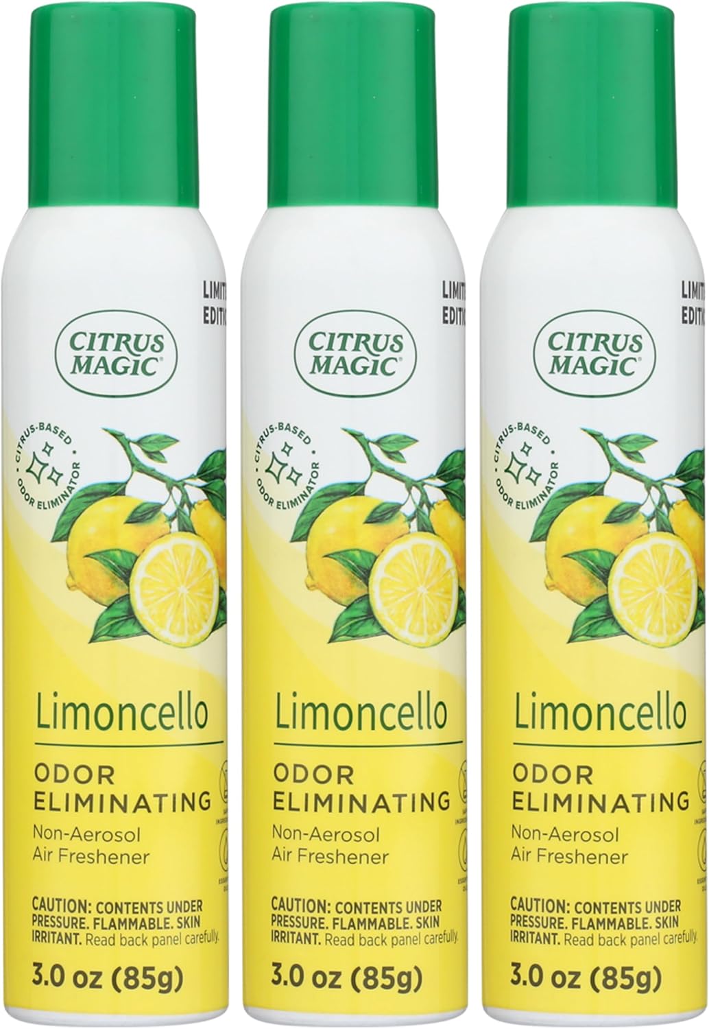 Citrus Magic Limited Edition Odor Eliminating Air Freshener Spray, Assorted Spring Fragrances, 3-Ounce, Pack of 3